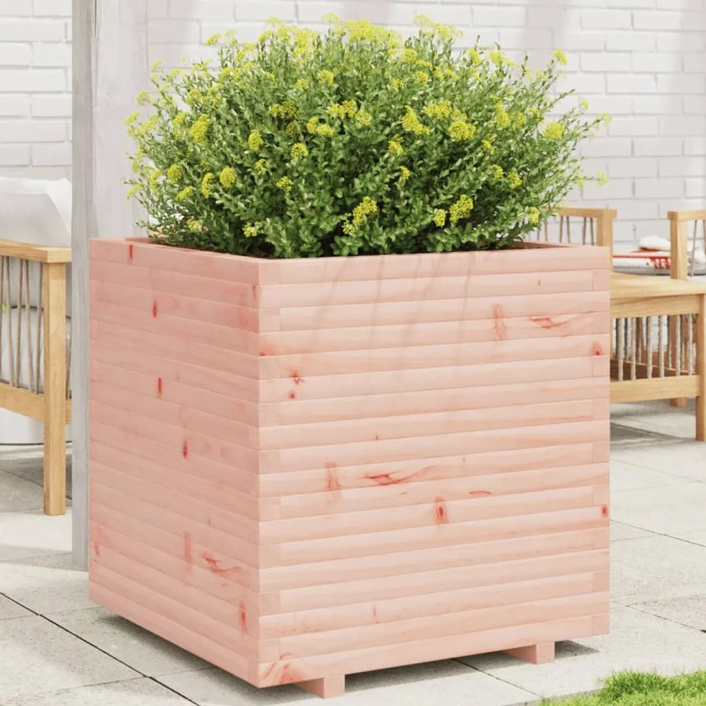 vidaXL Vaso/floreira de jardim 70x70x72,5 cm madeira de douglas maciça