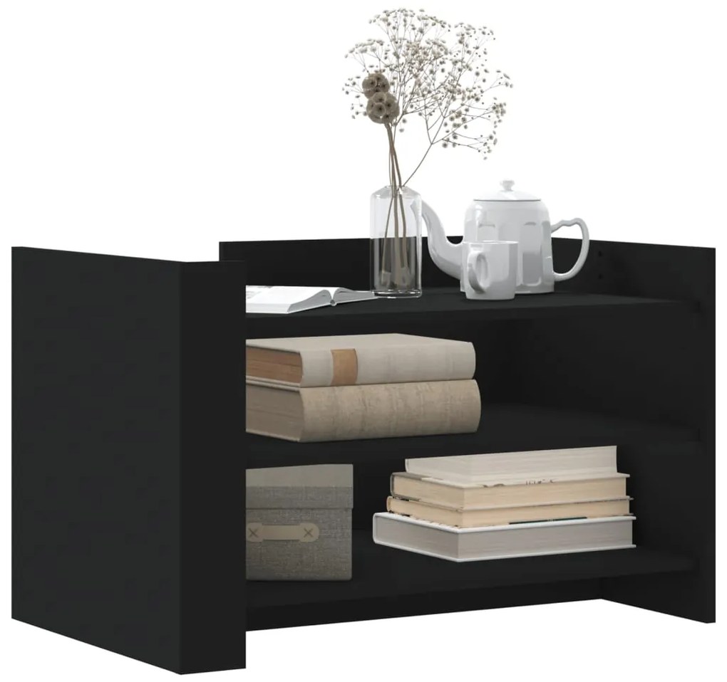 Mesa de centro 80x50x50 cm derivados de madeira preto
