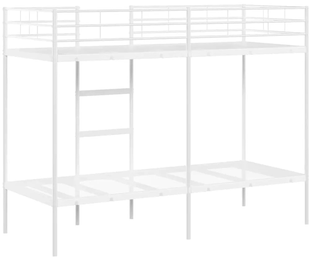 Beliche sem colchão 75x190 cm aço branco