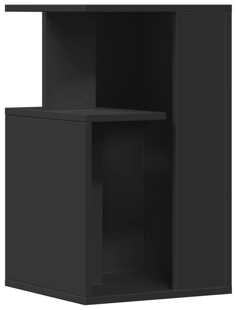 Mesa de apoio 35x35x60 cm derivados de madeira preto