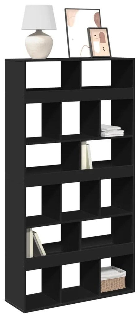 vidaXL Estante 100x33x187,5 cm derivados de madeira preto