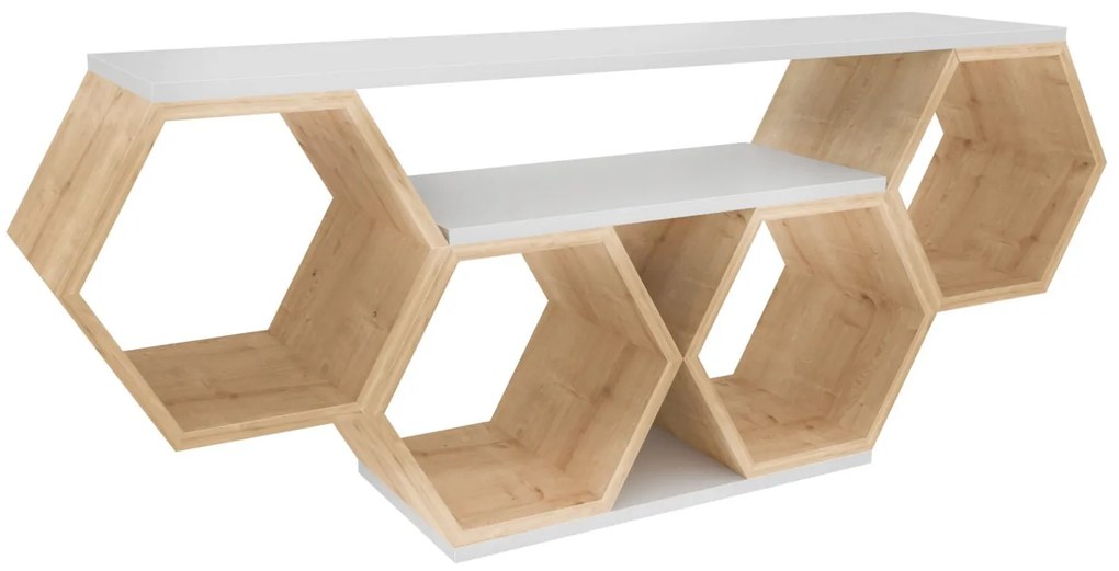 Móvel TV Bal – Branco – 140 cm x 29,6 cm x 55,5 cm