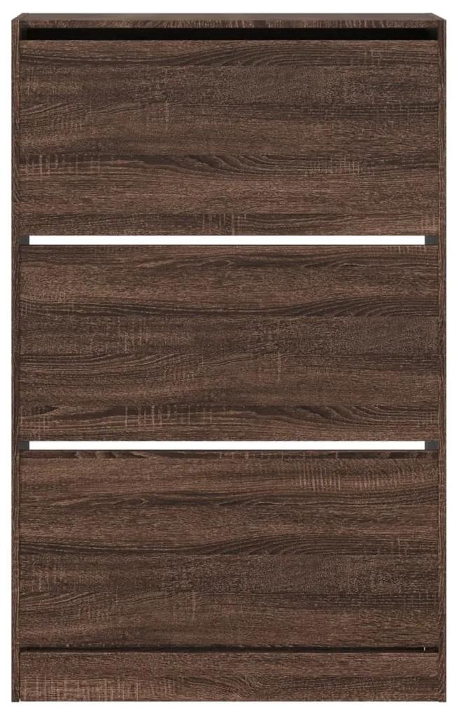 Sapateira 80x21x125,5 cm derivados de madeira carvalho castanho