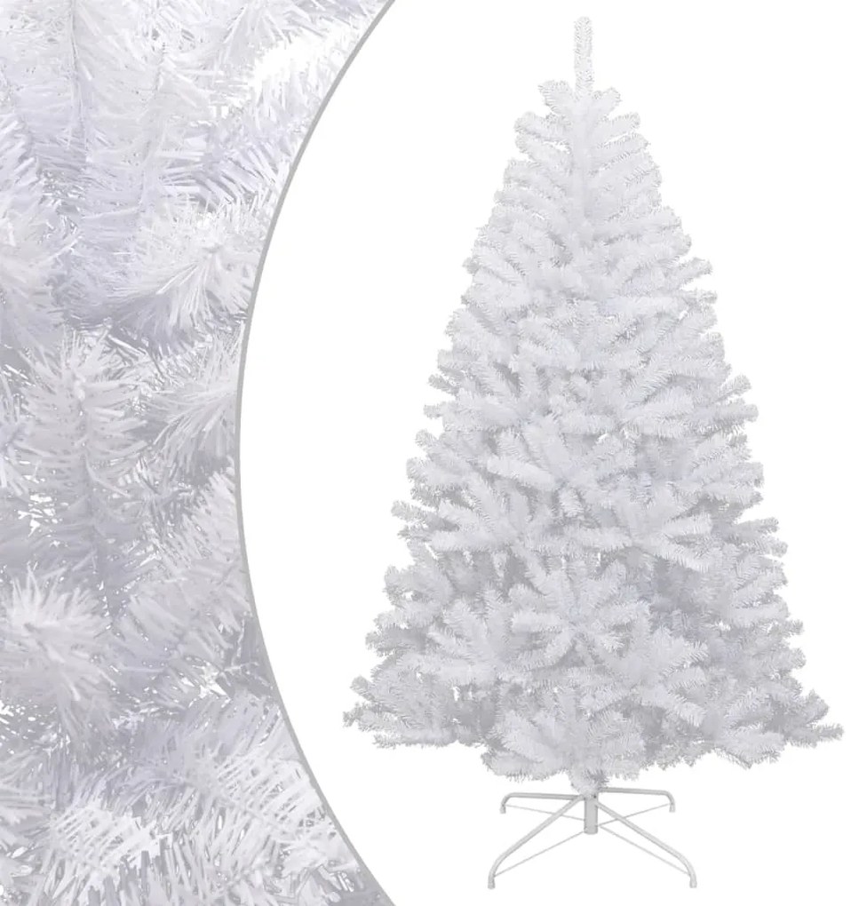 vidaXL Árvore de Natal artificial articulada c/ flocos de neve 210 cm
