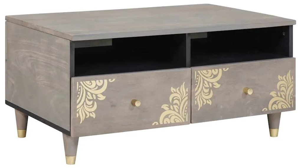vidaXL Mesa de centro with Drawer Cinzeto 80 x 54 x 40 cm