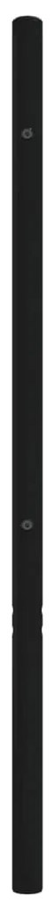 Cabeceira de cama 120 cm metal preto