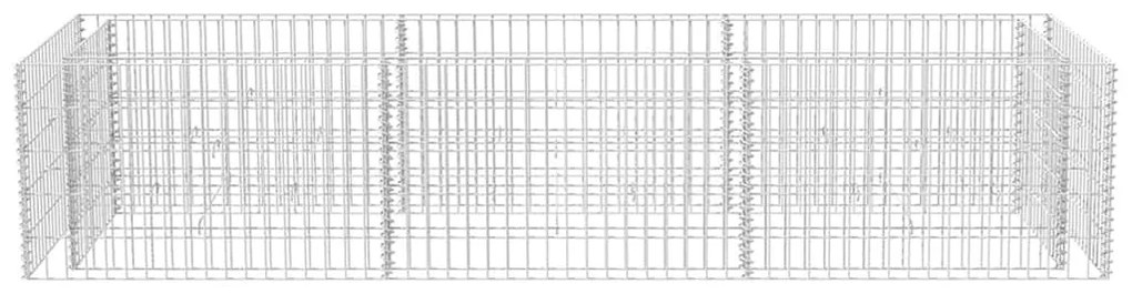 Canteiro elevado/cesto gabião 270x90x50 cm aço