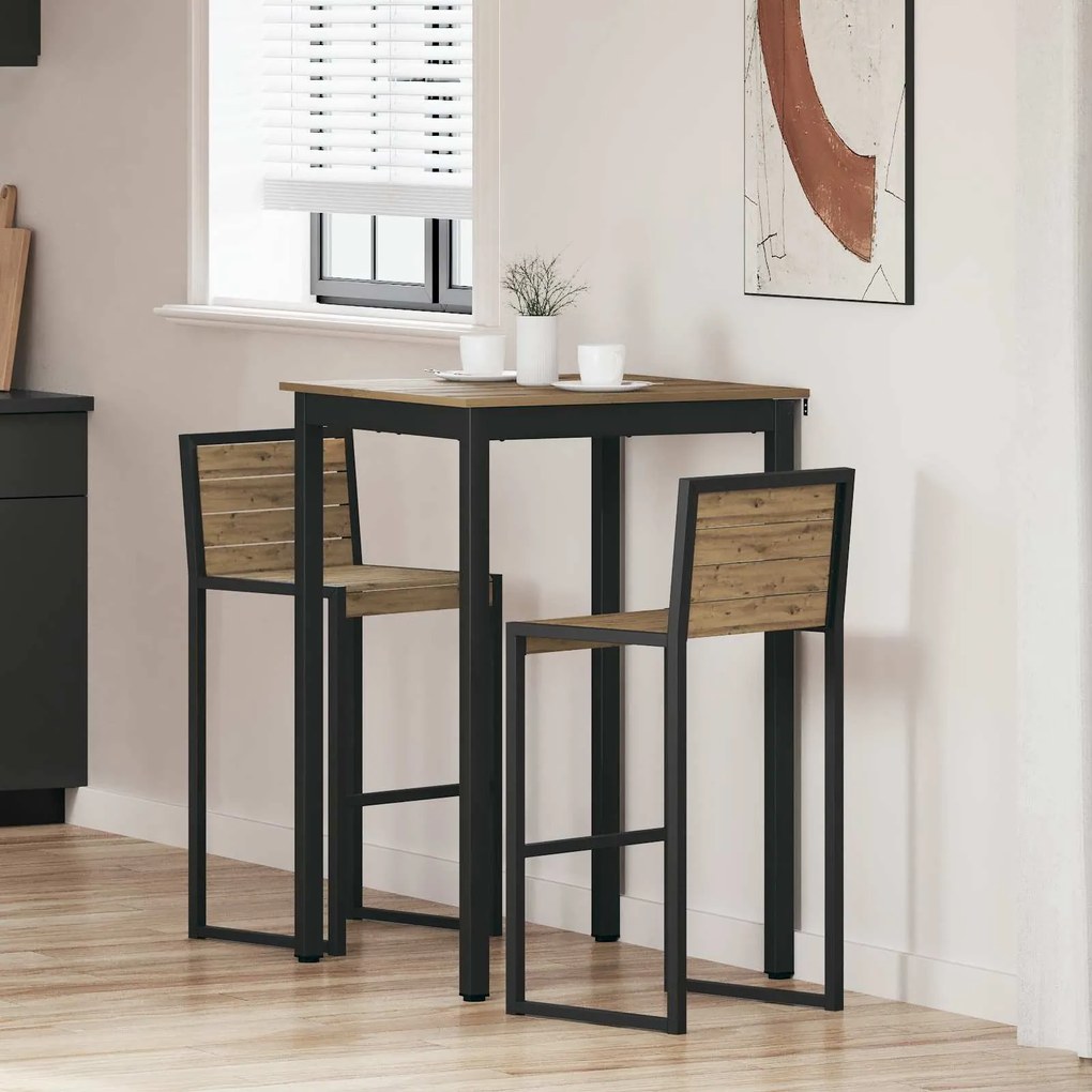 vidaXL Mesas de jantar Madeira processada