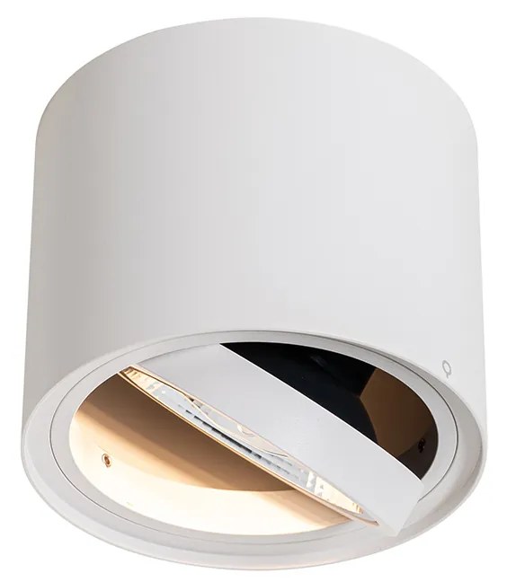 Foco de teto moderno branco rotativo e inclinável AR111 - Rondoo Up Moderno