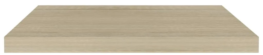 Prateleiras parede suspensas 4 pcs 60x23,5x3,8 cm MDF carvalho