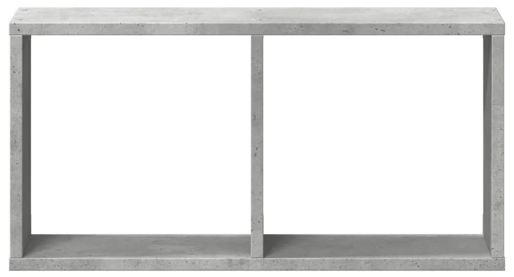 Armário de parede 60x16x30 cm deriv. madeira cinzento cimento