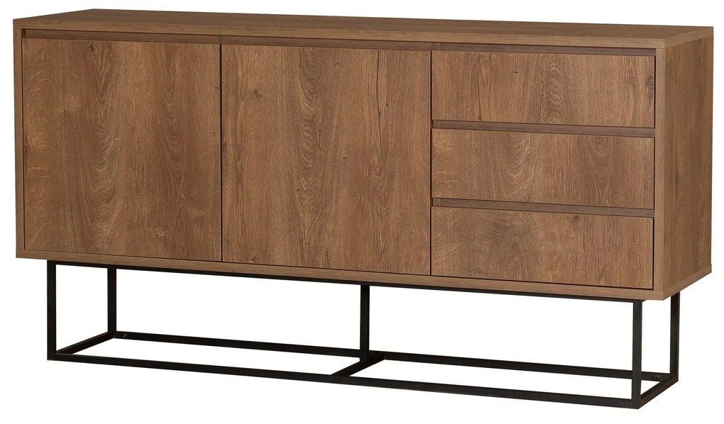 Conjunto de Mobiliário de Sala de Estar Laxus – Noz Preta – Unidade de