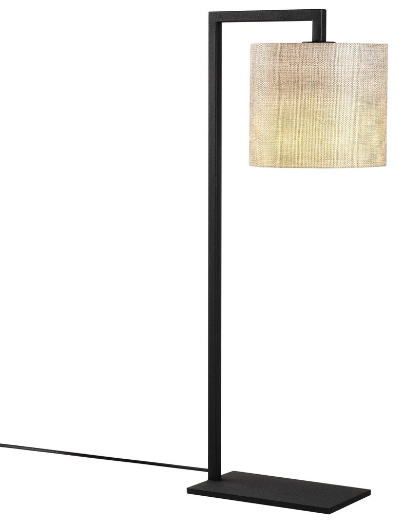 Candeeiro de Mesa Profil – Creme e Preto – 27 x 20 cm