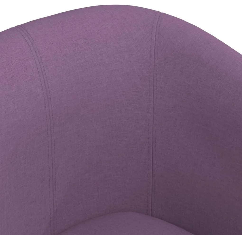 Poltrona Maiza com Apóio de Pés - Em Tecido - Cor Roxo - 70x56x68 cm -