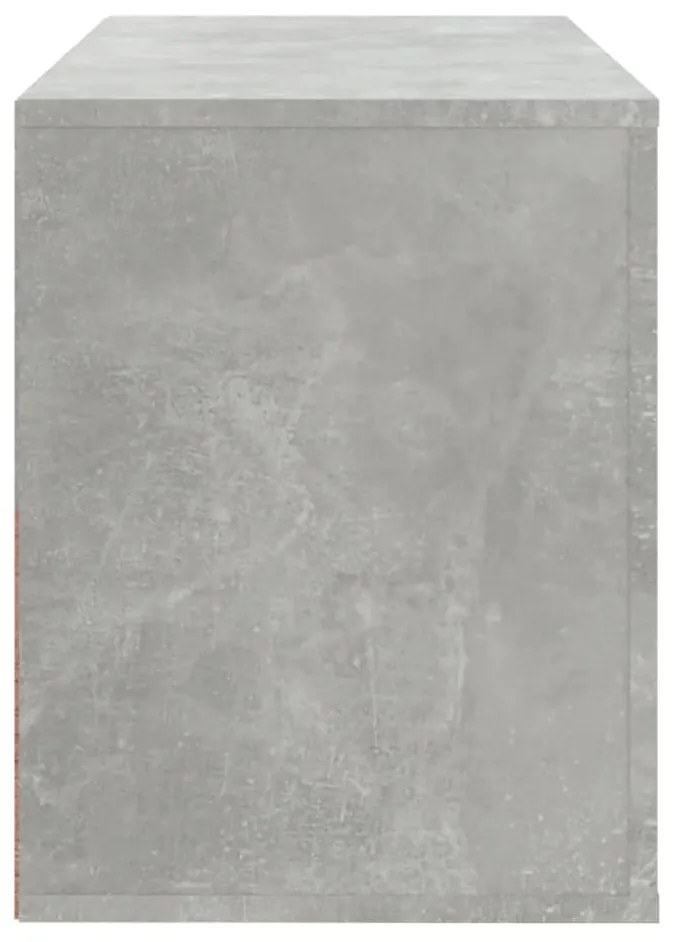 Sapateira 80x35x45 cm madeira processada cinzento cimento