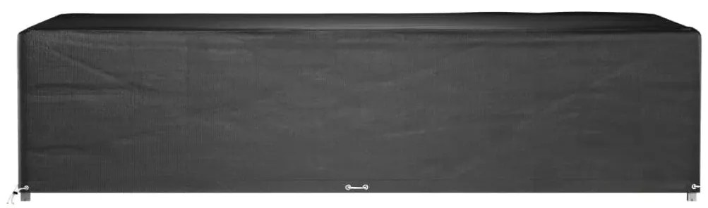 Capas p/ mobília jardim 2 pcs 12 ilhós 315x180x75 cm retangular
