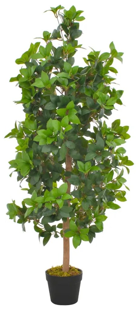 280179 vidaXL Planta loureiro artificial com vaso 120 cm verde