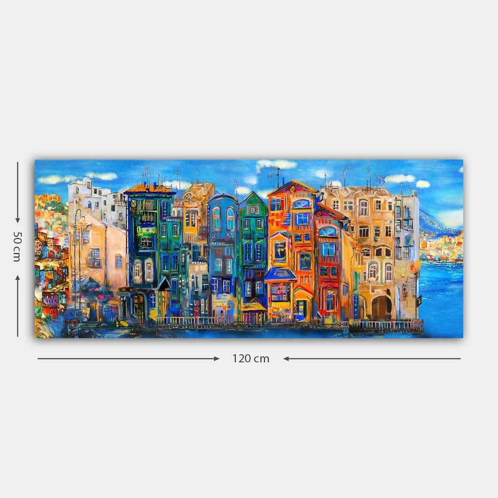 Pintura Decorativa em Tela YTY233816548_50120 – Multicolor – 50 x 120