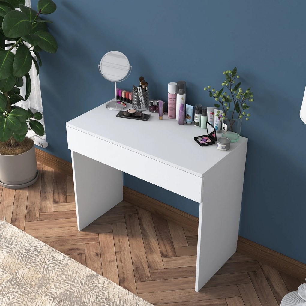 Mesa de Maquilhagem Bj104 – Branco – 90x76,8x45 cm