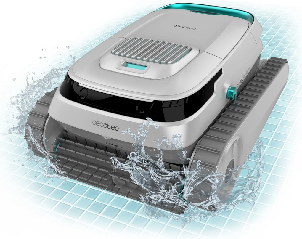 Robô de limpeza de piscinas Conga Pooldroid 5000 TotalClean Pearl para pavimentos, paredes e linha de água