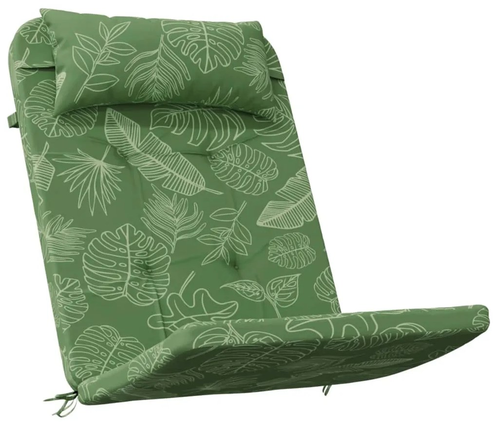 Almofadões cadeira adirondack 2 pcs tecido oxford padrão folhas