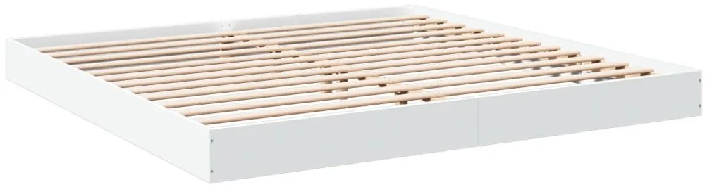 Estrutura de cama 200x200 cm derivados de madeira branco