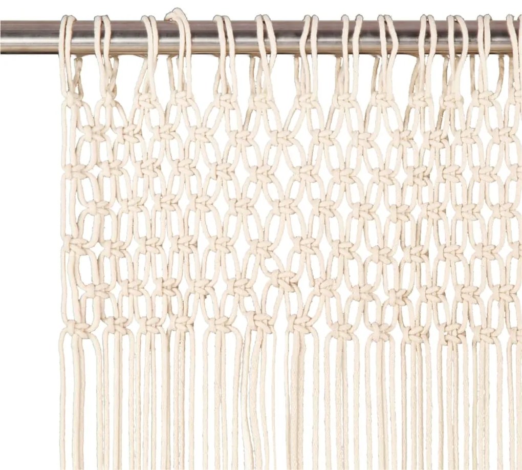 Cortina macramé 140x240 cm algodão