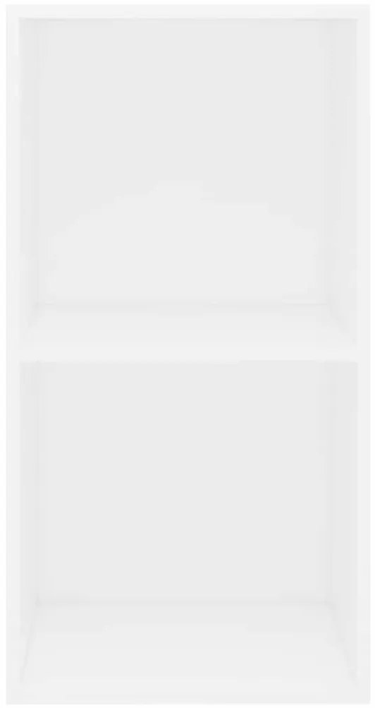 Estante com 2 prateleiras 40x30x76,5 cm contraplacado branco