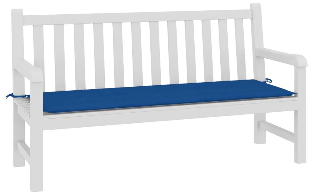 Almofadão p/ banco de jardim 150x50x3cm tecido oxford azul real