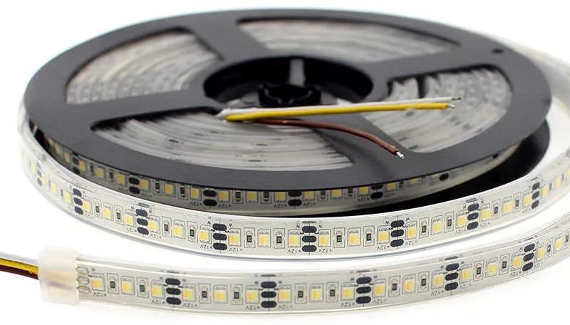 Fita de LED SMD3528, DC12V, 5m (240 Led/m), 48W, IP68 Branco duplo