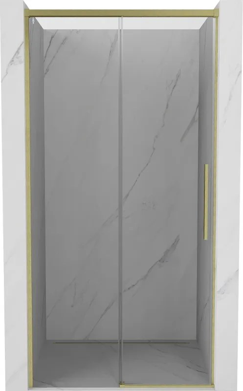 Mexen Rox porta de chuveiro deslizante 120 cm, transparente, dourado escovado - 8C2-120-000-55-00