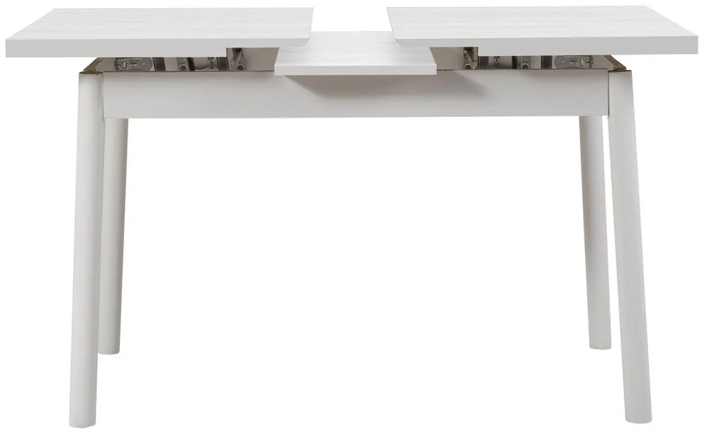 Conjunto de Mesa de Jantar Extensível e Cadeiras Oliver – Branco – Mes