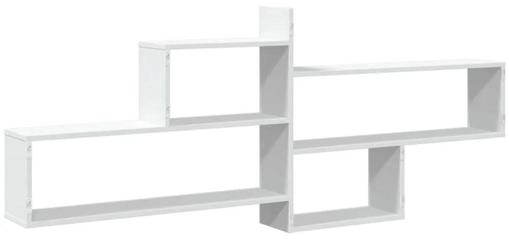 Prateleira de parede 167,5x18x68 cm derivados de madeira branco
