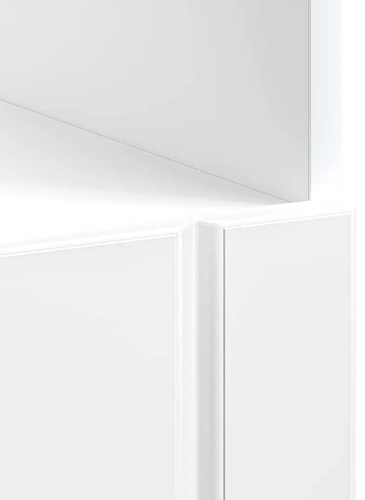 Armário Forno Lucca derivados de madeira branco brilhante
