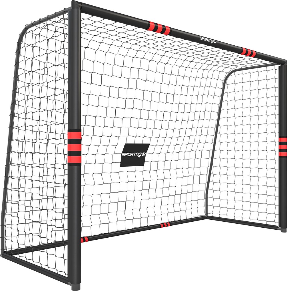 SPORTNOW Baliza de Futebol para Jardim 300 x 200 cm Robusta para Exterior com Rede, Acolchoamento, Estacas de Solo, Revestimento Anti-ferrugem | Aosom Portugal