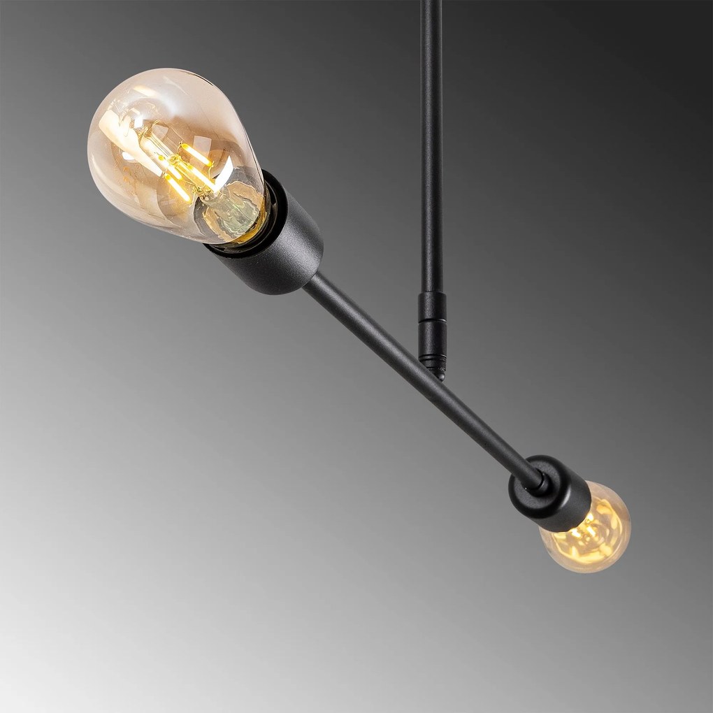 Chandelier Flower – Preto – 65 x 12 cm