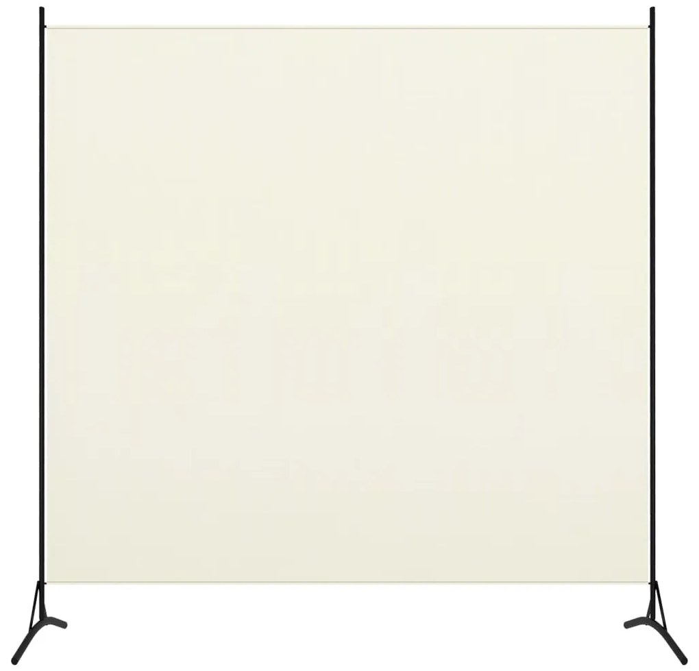 320735 vidaXL Divisória de quarto com 1 painel 175x180 cm branco nata