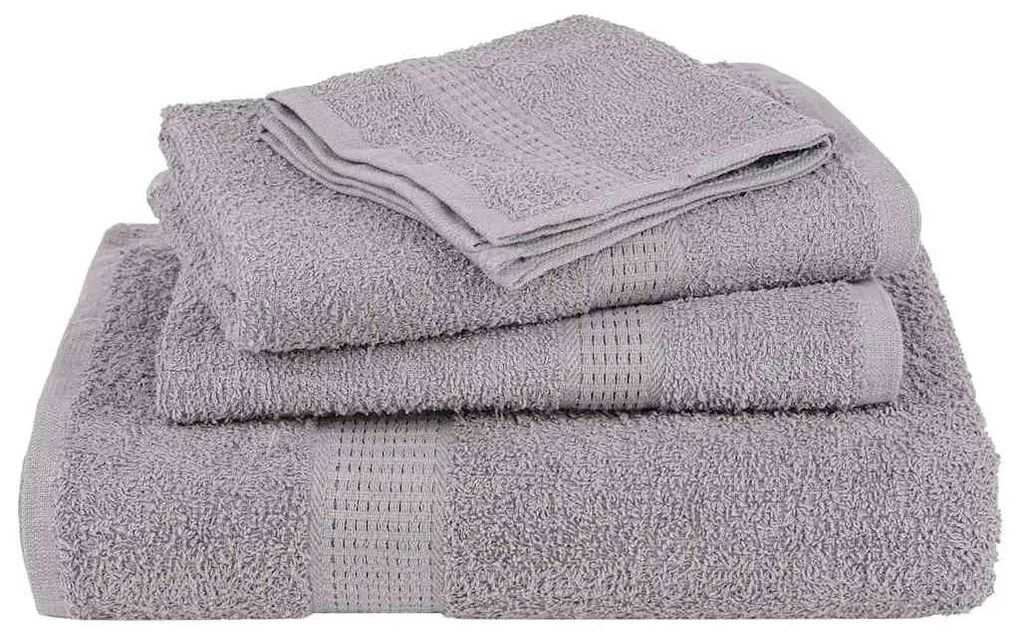 Toalhas de bidé 2 pcs 30x50 cm 360 gsm 100% algodão cinzento