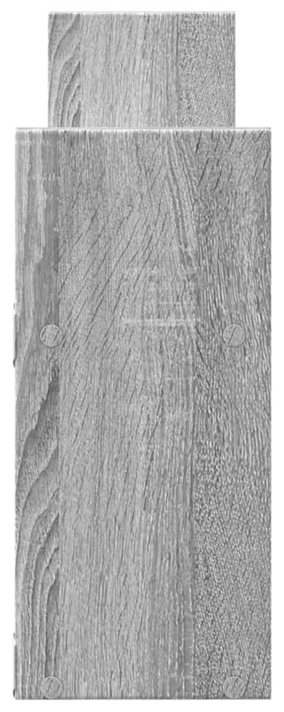 Armário de parede 100x18x40 cm deriv. madeira cinzento sonoma