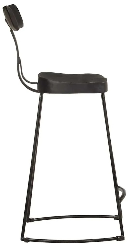 Bancos de bar 2 pcs 49x43x88 cm madeira de mangueira maciça