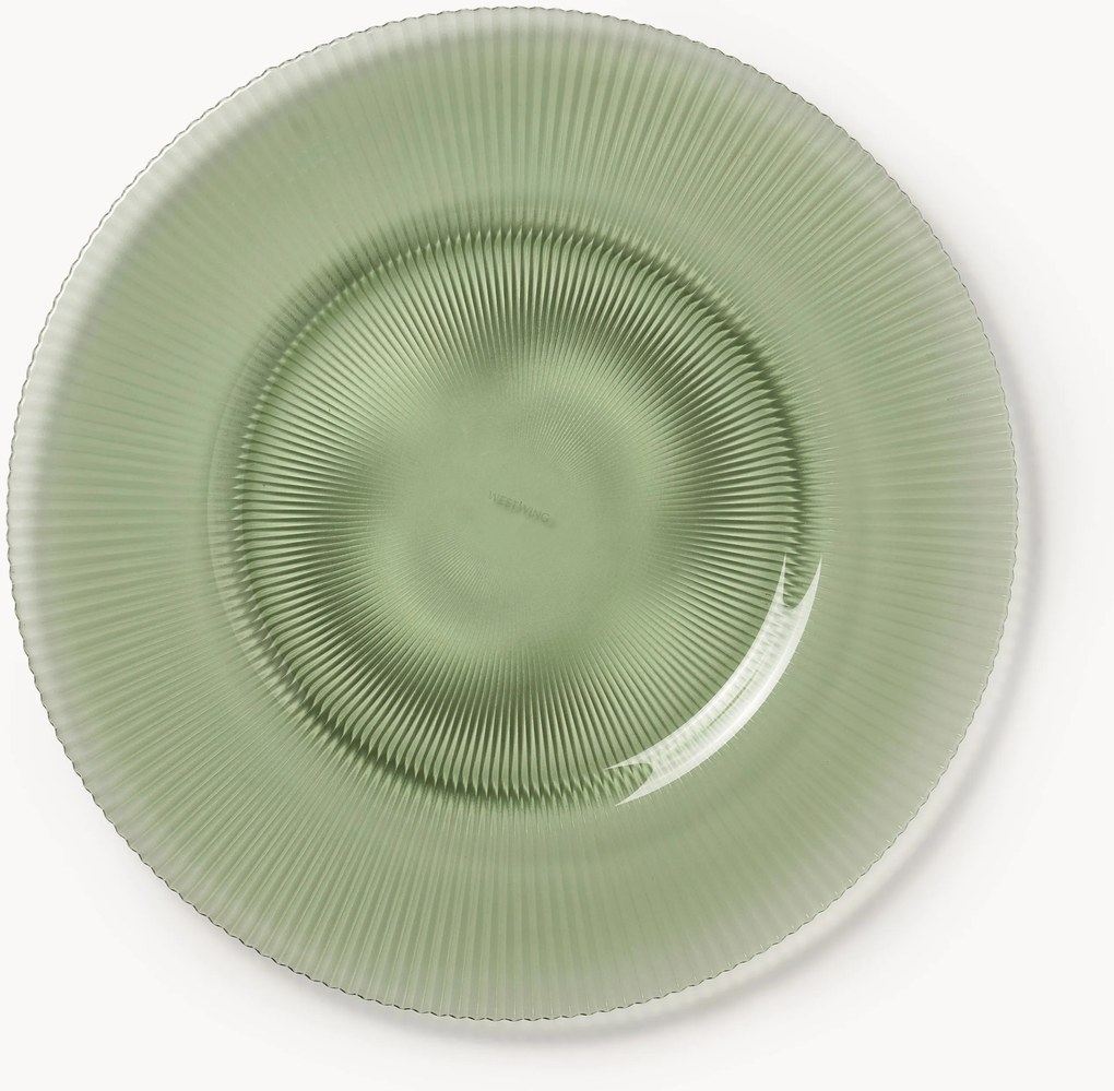 Pratos de jantar canelados Effie, conjunto de 4