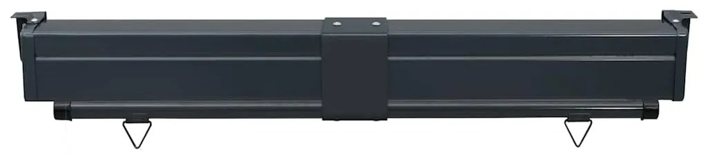 Toldo lateral para varanda 125x250 cm preto