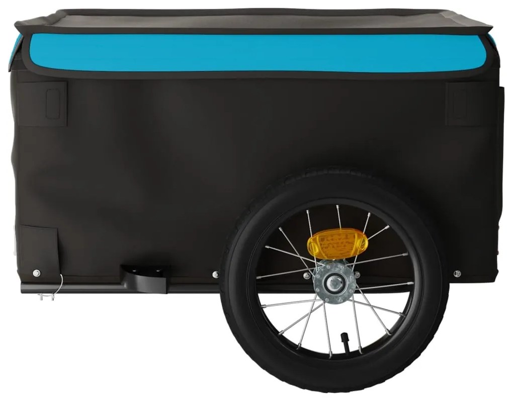 Reboque para bicicleta 30 kg ferro azul e cinza
