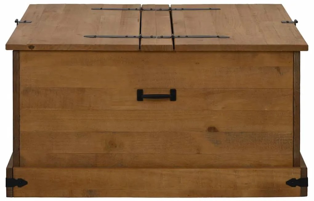 Caixa de arrumação HALDEN 91x91x47 cm pinho maciço