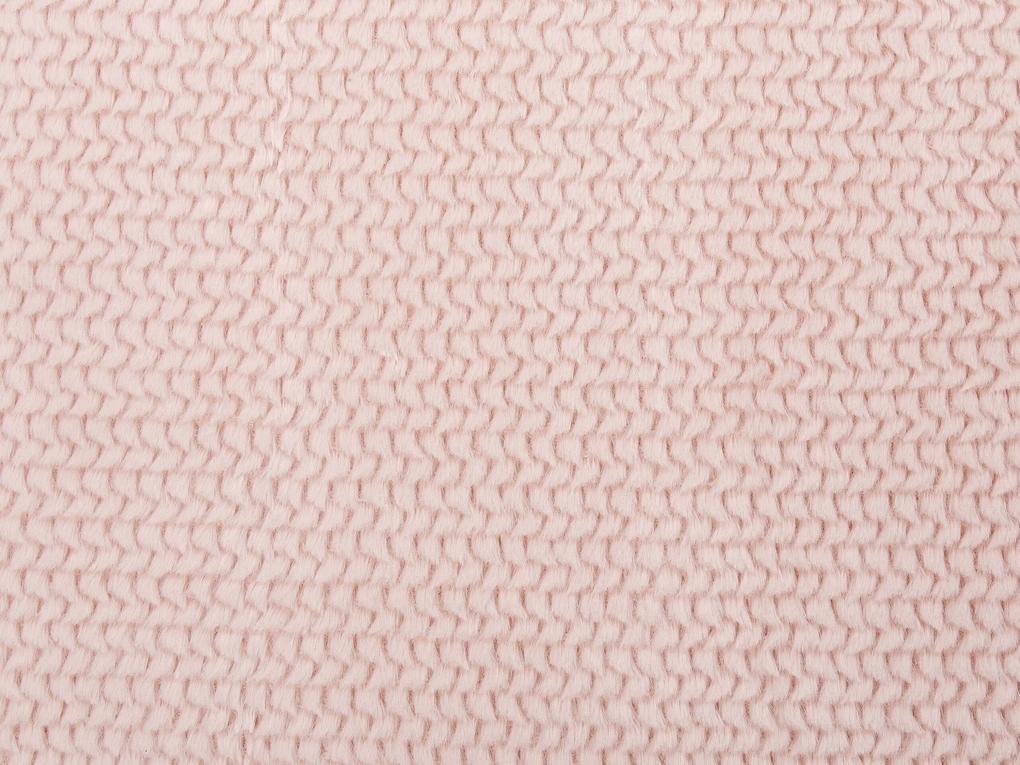 Manta rosa 200 x 220 cm BJAS Beliani