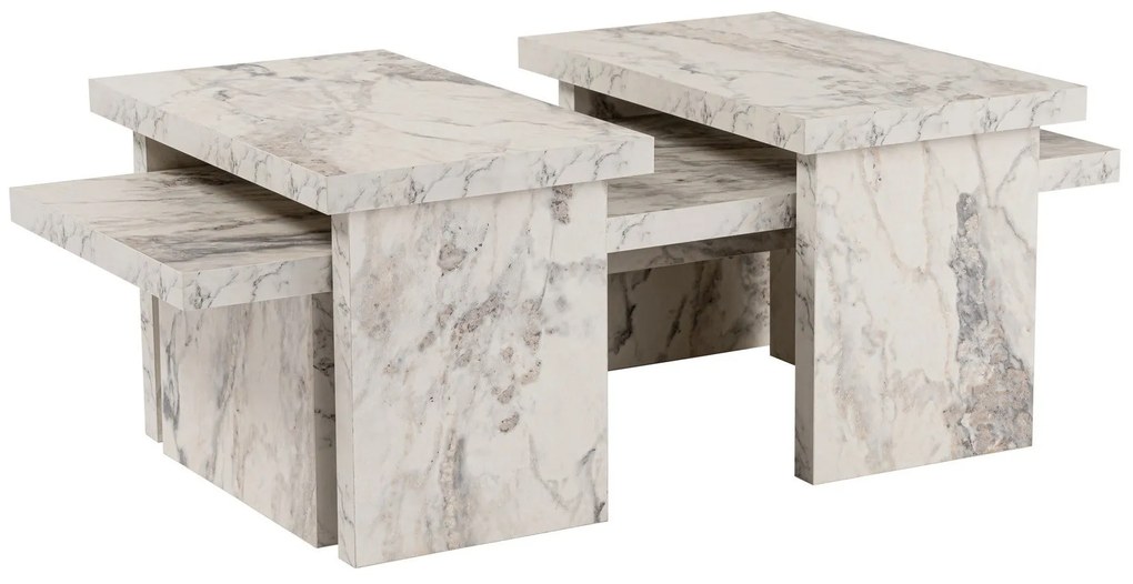 Mesa de Café Sanctuary - Mármore Freesia - 110x39,3x45 cm