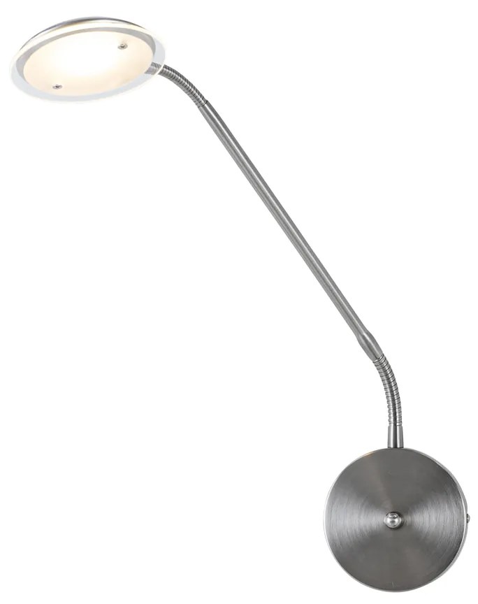 Candeeiro de parede moderno em aço com LED - Eva