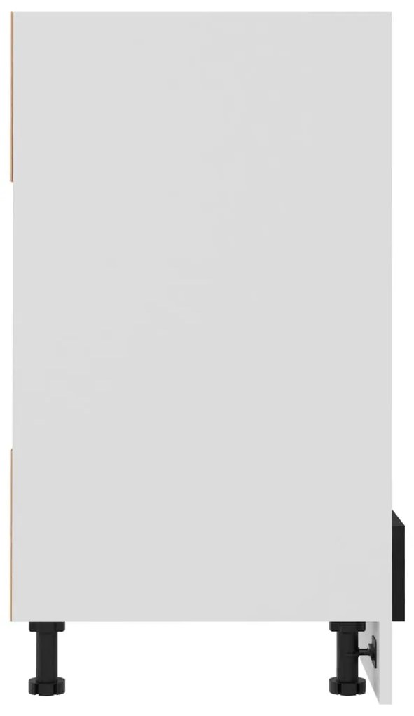 Armário para forno "Riga" 60x46x81,5 cm derivados madeira preto