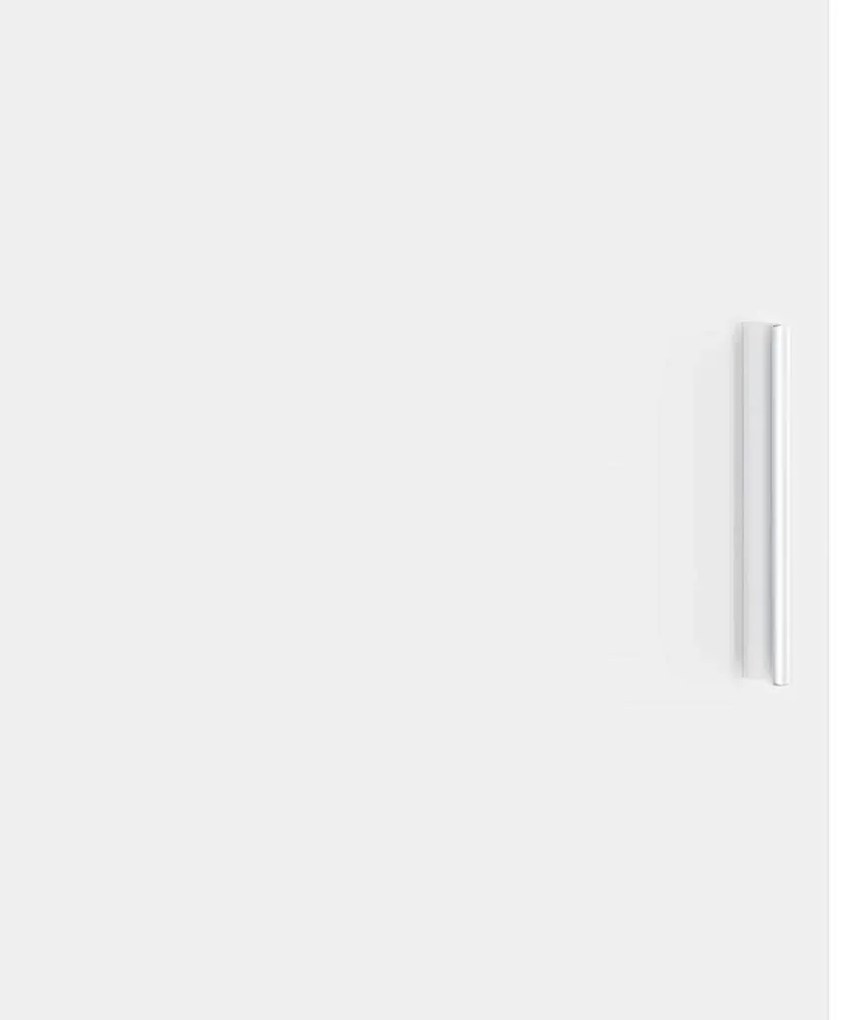 Aparador Branco Branco Madeira MDF Médio Aparador Branco