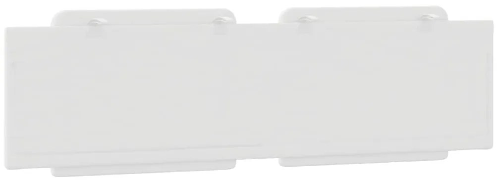 Almofadão de cabeceira 180 cm couro artificial branco